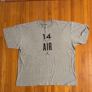 VINTAGE 1990s NIKE “14 YEARS OF AIR” History of Air Jordans T-Shirt Men’s XXL